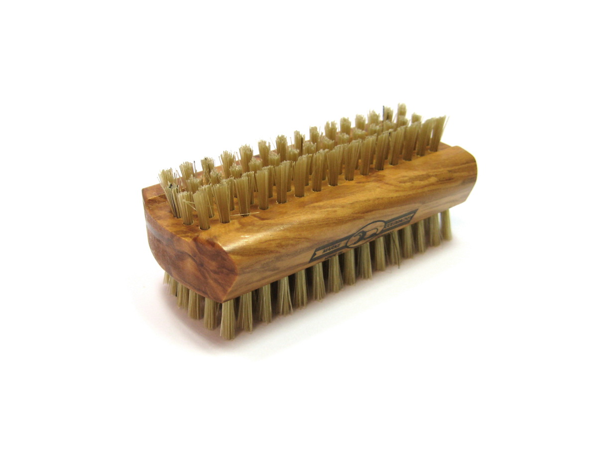 Handwaschbürste Olivenholz mit heller Borste